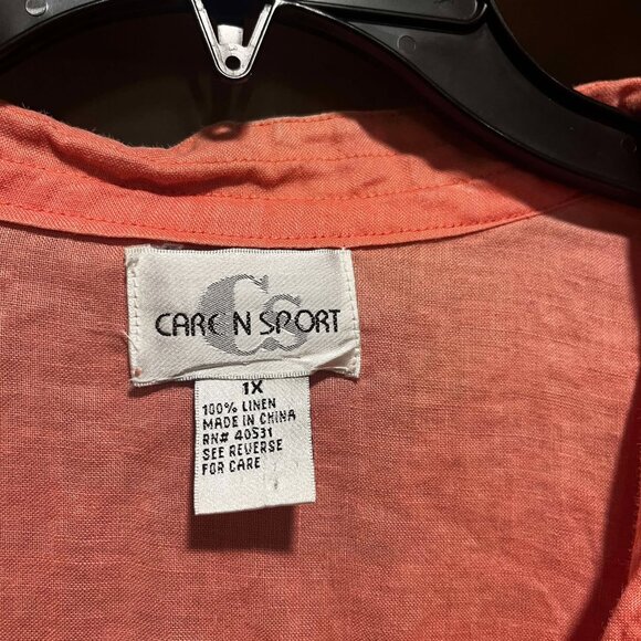 Caren Sport 100% Linen Blouse - Picture 2 of 2